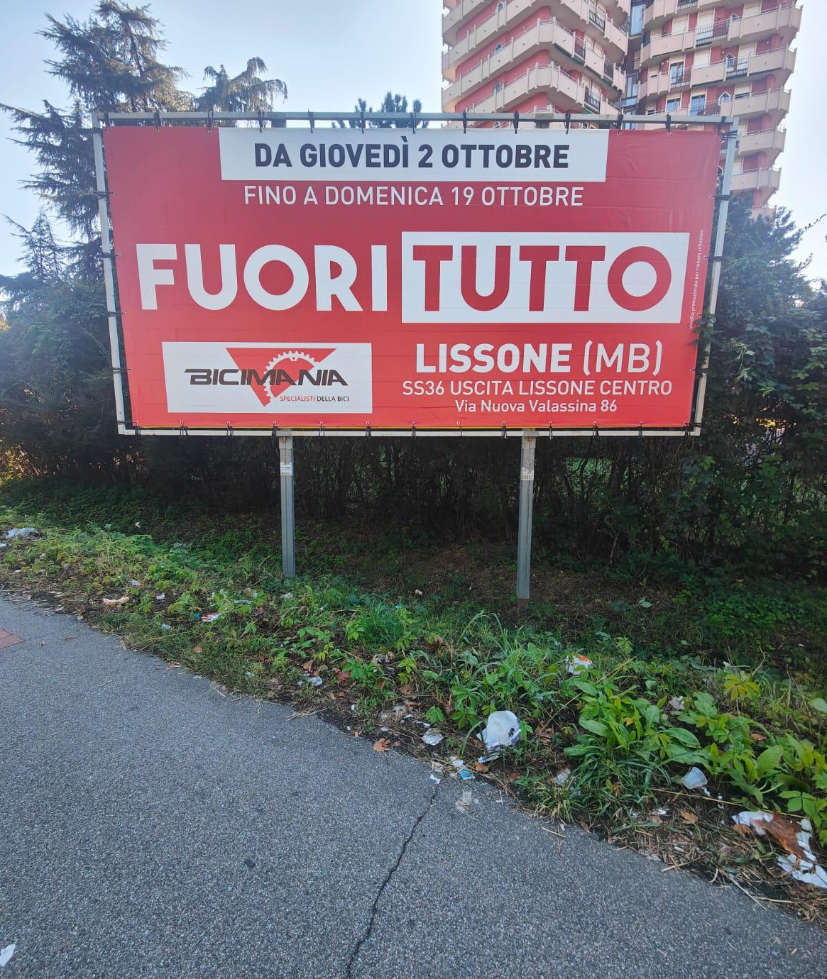 Cartellone Fuori Tutto – Bicimania, Lissone